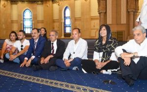  "الهجرة" تنظم زيارة إلى مسجد الفتاح العليم لوفد الجاليات المصرية بالخارج