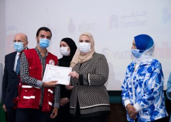 وزيرة التضامن تطلق حملة الهلال الاحمر للتوعية بالتبرع بالدم تحت شعار تبرعك حياة لغيرك 1