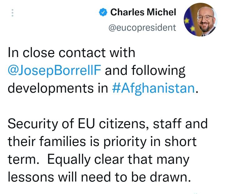 المجلس الأوروبي يتابع التطورات في أفغانستان 2