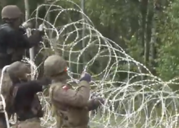 بولندا تسيّج الحدود مع بيلاروس بالأسلاك الشائكة.. فيديو 5