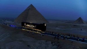 بعد 48 ساعة من بدء عملية نقلها..وصول مركب الملك خوفو الأولى إلى المتحف المصري الكبير 6