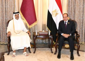الحكومة القطرية تُشيد بـ اللقاء الثنائي بين تميم والرئيس السيسي