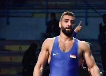محمد متولي لاعب منتخب مصر في المصارعة