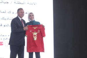 جيانا فاروق أول من تحمل قميص الأهلي بالنجمة العاشرة 1