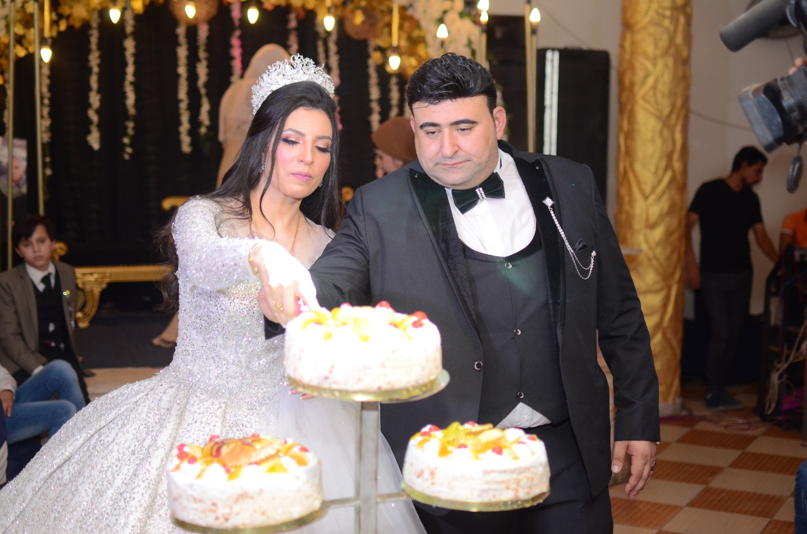 رجل الأعمال محمد القيبي يحتفل بزفافه على الصحفية أسماء الذكري 3