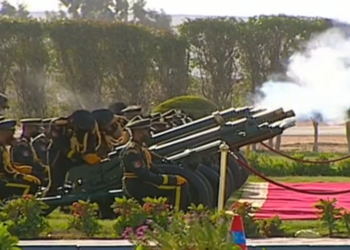 القوات المسلحة تطلق 21 طلقة مدفعية في جنازة المشير طنطاوي 6