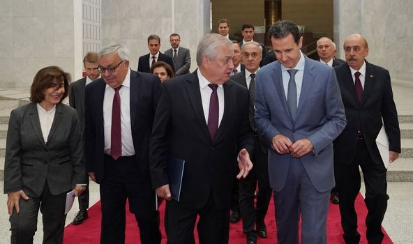 الأسد يستقبل نائب وزير الخارجية الروسي لبحث مجالات التعاون والتصدي للإرهاب 1