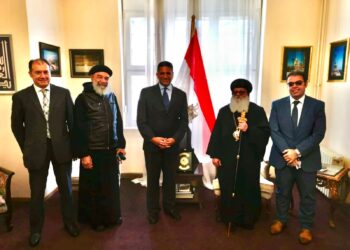 سفارة مصر فى بلجراد تستقبل الأنبا "جوفاني” أسقف وسط أوروبا 2