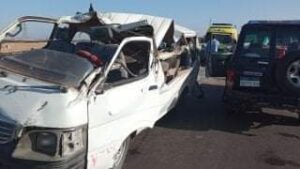 مصرع وأصابة 8 أشخاص في حادث تصادم بطريق مصر الفيوم الصحراوي |صور 2