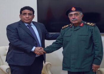 المنفي يلتقي القائد العام المؤقت "للجيش الليبي" 1