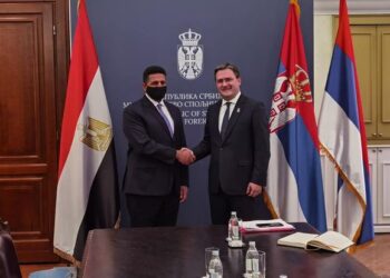 سفير مصر في بلجراد يلتقى وزير خارجية صربيا 2