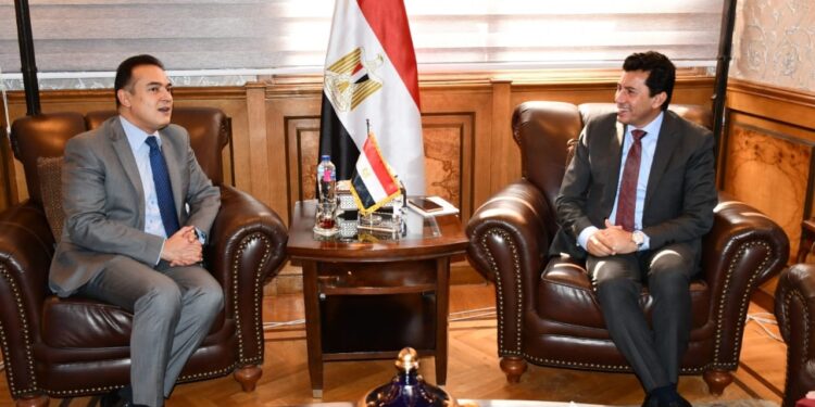 وزير الرياضة وسفير مصر في صربيا