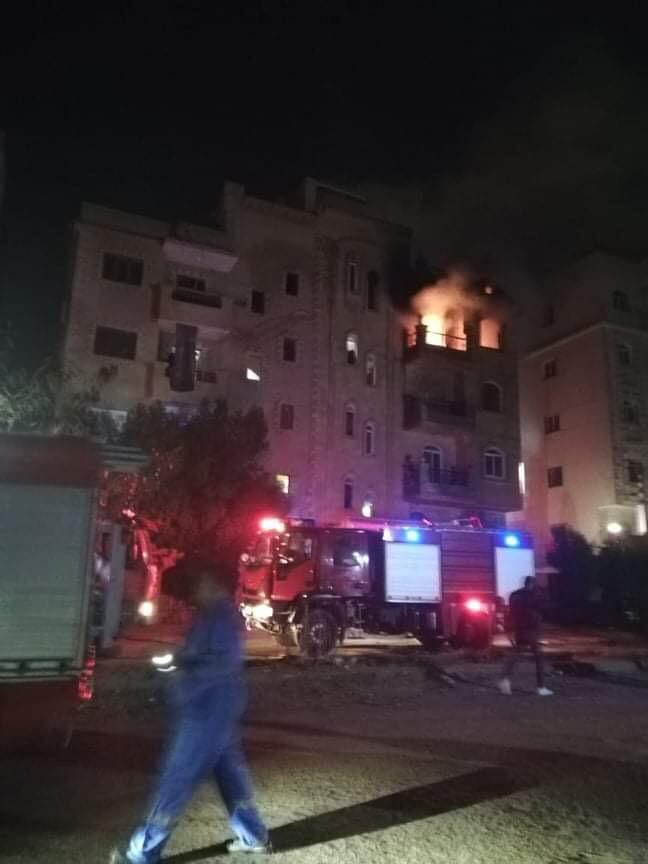 الحماية المدنية تسيطر على حريق شقة سكنية بكمبوند بـ ٦ أكتوبر 3