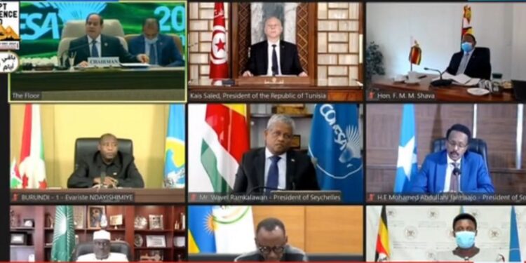 عاجل| انضمام رؤساء الدول والحكومات عبر الفيديو كونفرانس لحضور قمة الكوميسا 1