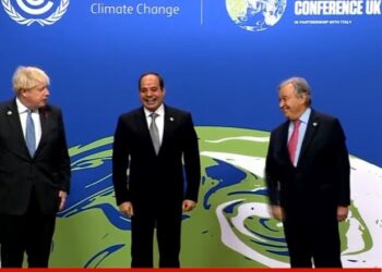 السيسي يصل مقر الدورة 26 لقمة الأمم المتحدة لتغيير المناخ 2