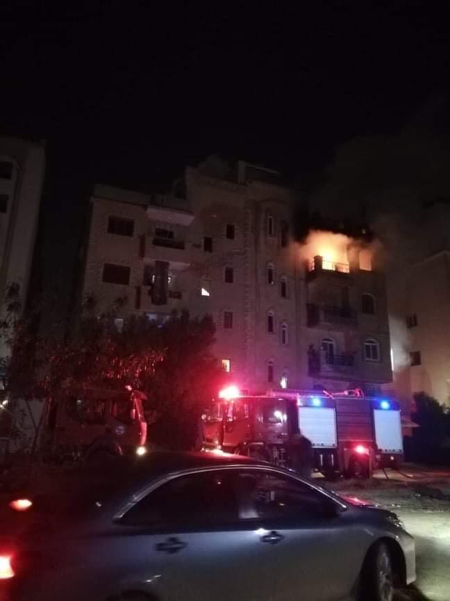 الحماية المدنية تسيطر على حريق شقة سكنية بكمبوند بـ ٦ أكتوبر 4