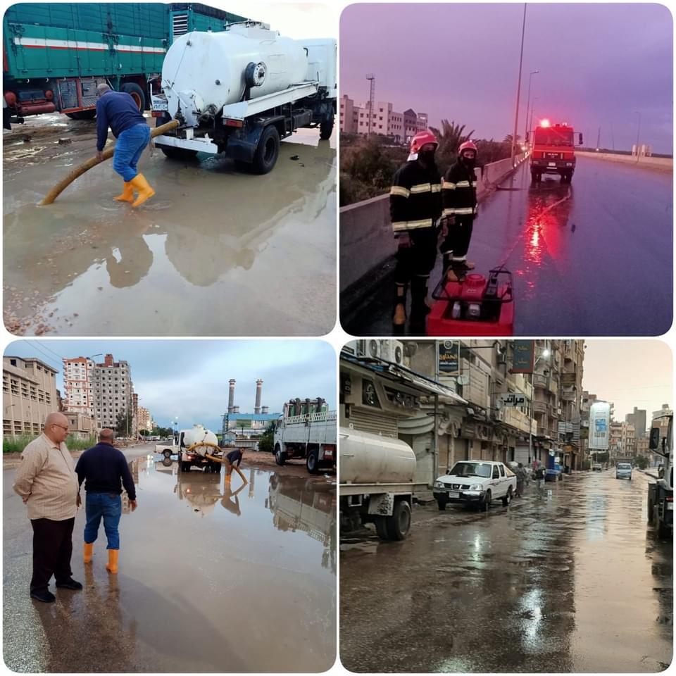 بالصور .. الأمطار تغرق شوارع البحيرة والأجهزة التنفيذية تتعامل مع الموقف 4
