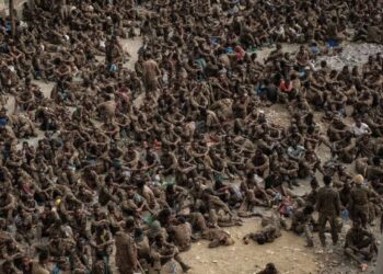 قوات تيجراي تعرض مشاهد صادمة لألاف الأسرى الإثيوبيين (فيديو)