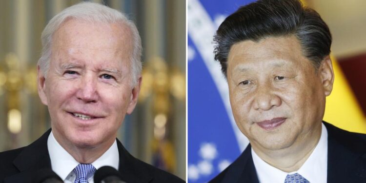 الرئيسين الأمريكي والصيني
