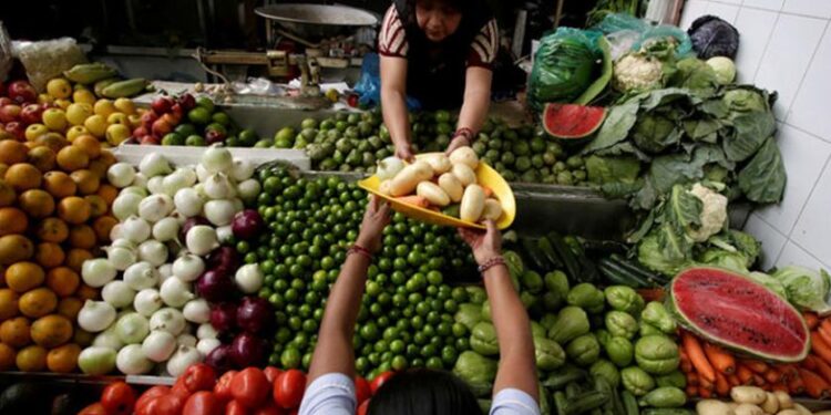 سوق الخضروات بالصين