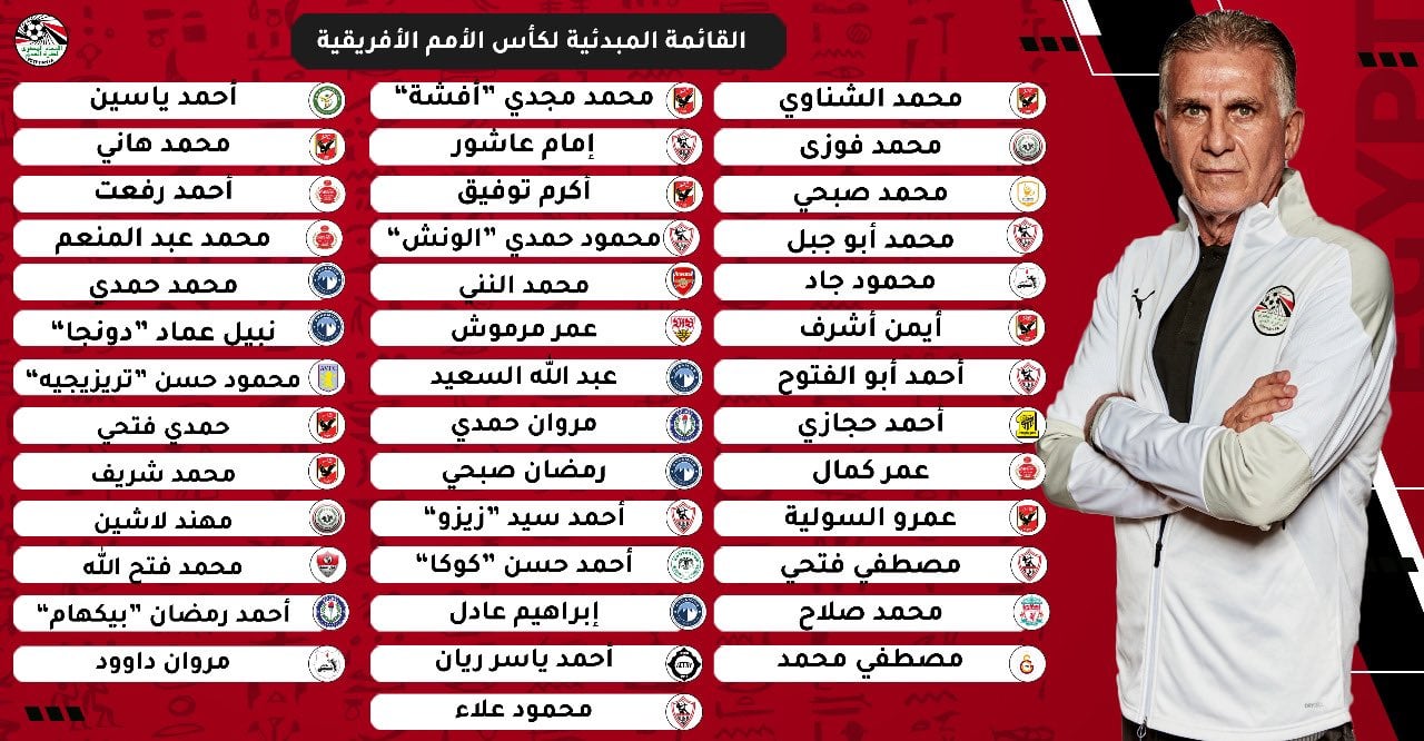 10 لاعبين استبعدهم كيروش من قائمة منتخب مصر 1