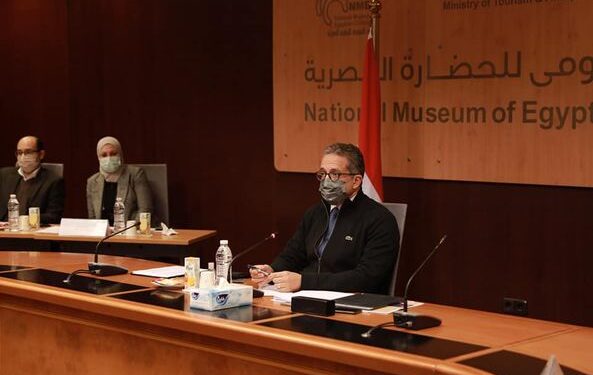 وزير الآثار يترأس اجتماع مجلس إدارة هيئة المتحف القومي للحضارة المصرية 1