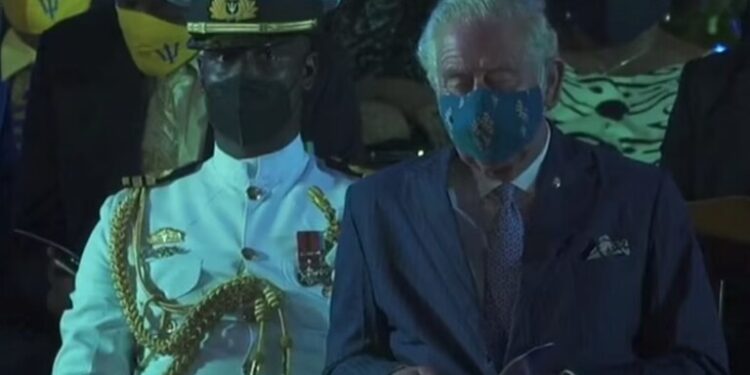 الأمير تشارلز ينام خلال الإعلان عن جمهورية باربادوس.. فيديو 1