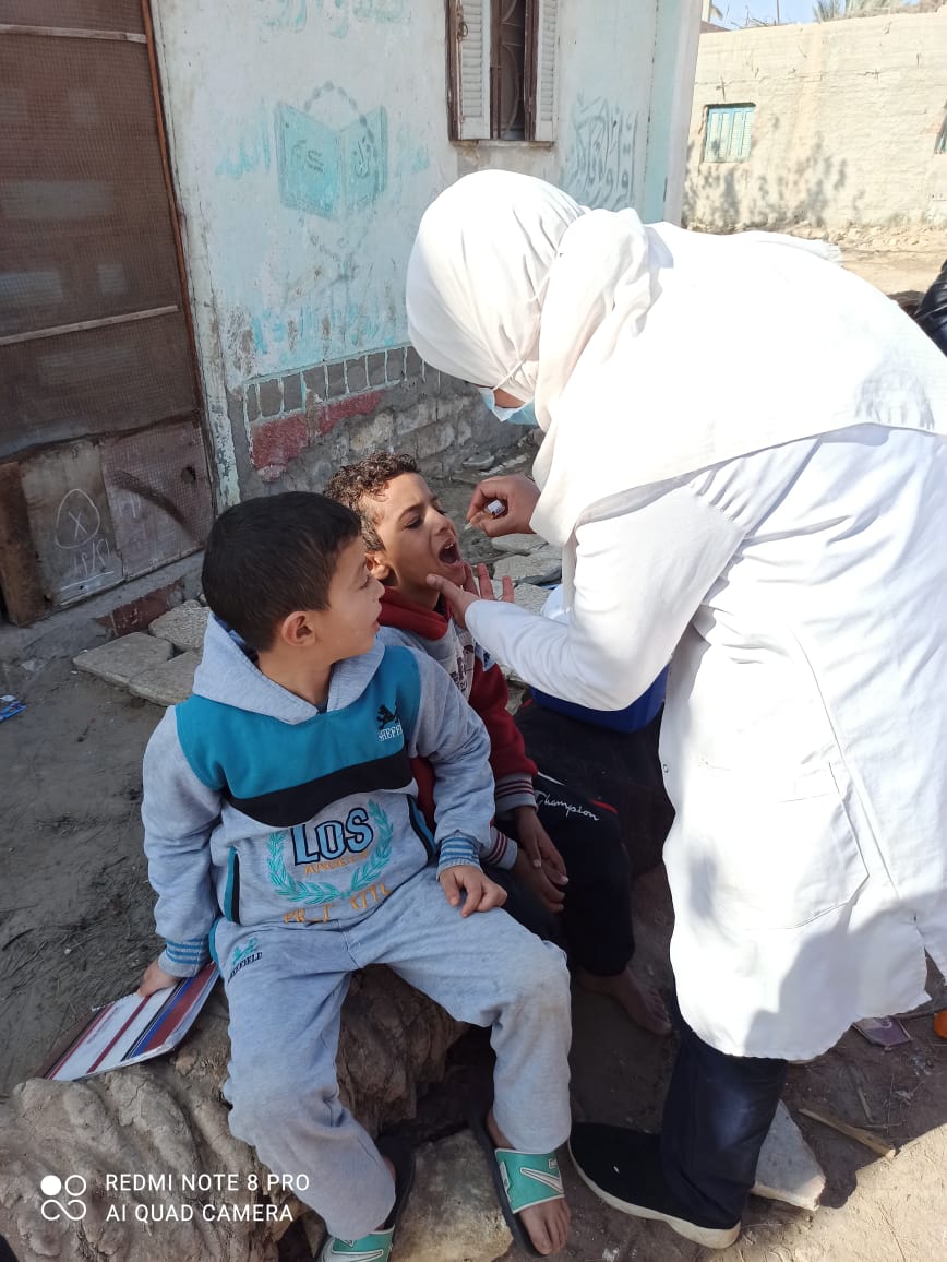 مدة فترة الحملة القومية للتطعيم ضد شلل الأطفال يومان بالإسماعيلية