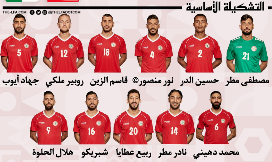 كأس العرب.. منتخب لبنان يٌعلن تشكيله أمام الجزائر