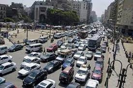 تكدسات مرورية بشوارع القاهرة والجيزة 3