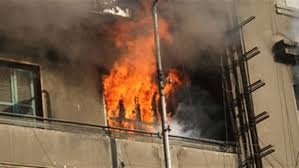 نشوب حريق في  شقة سكنية في بولاق الدكرور 1