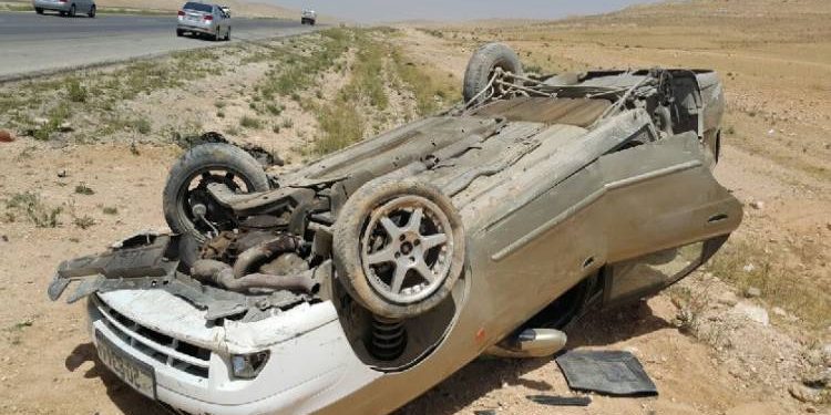 إصابة 5 أشخاص في حادث سير على الطريق «الصحراوي» بالبحيرة 1