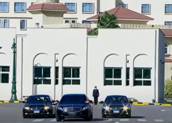 عاجل| الرئيس السيسي يصل جامعة كفر الشيخ 8