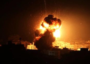 قصف إسرائيلي عنيف علي قطاع غزة 3