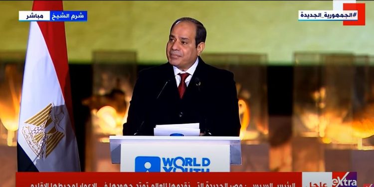 السيسي: نقدم مصر جديدة دولة مدنية حديثة تسعى للكرامة والإعمار 1