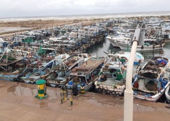 «لسوء الأحوال الجوية» توقف حركة الصيد بمياه البحر المتوسط