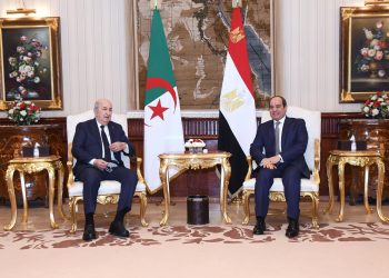 عاجل| شاهد بالفيديو بدء مراسم استقبال رسمية لـ الرئيس الجزائري 4