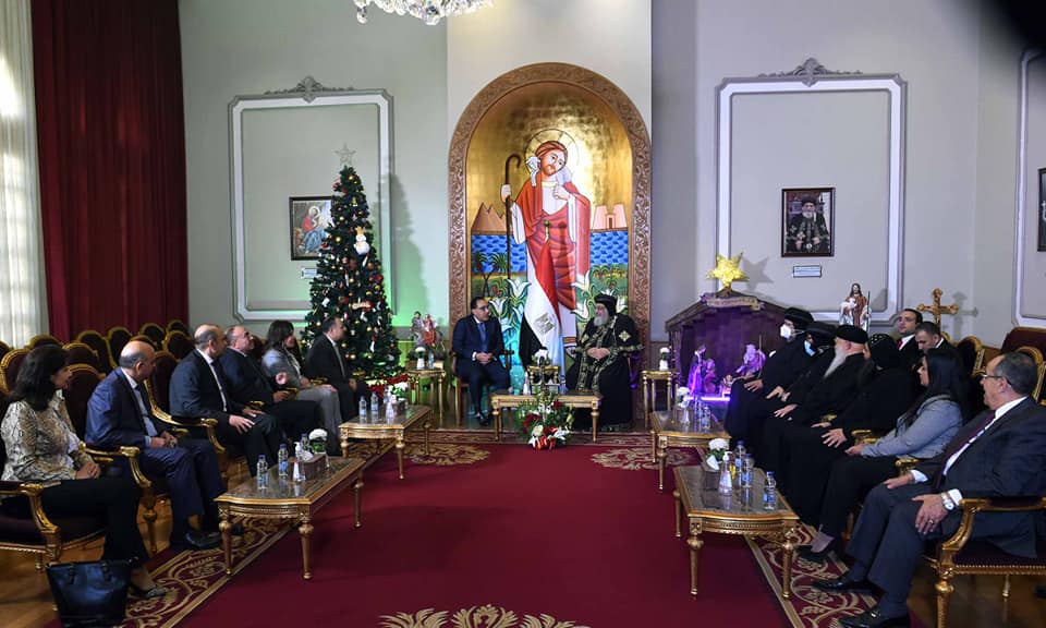 في زيارة لـ الكاتدرائية مدبولي يهنئ البابا تواضروس الثاني بمناسبة عيد الميلاد المجيد|بالصور 2