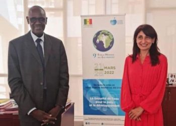 السكرتير التنفيذي للمنتدى العالمي التاسع للمياه يستقبل السفيرة المصرية في داكار 3