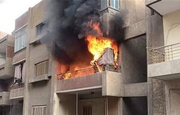 استكمال التحقيقات في حريق نشب داخل شقة بالمرج 