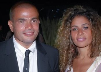 عمرو دياب وزوجته