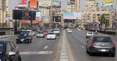 كثافات مرورية متوسطة في شوارع القاهرة والجيزة اليوم 1