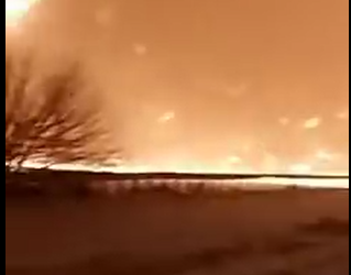 عاجل| حريق ضخم في خط النفط جنوب تركيا 1