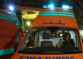 إصابة 4 أشخاص فى حادث تصادم بمحور عدلى منصور ببنى سويف 2