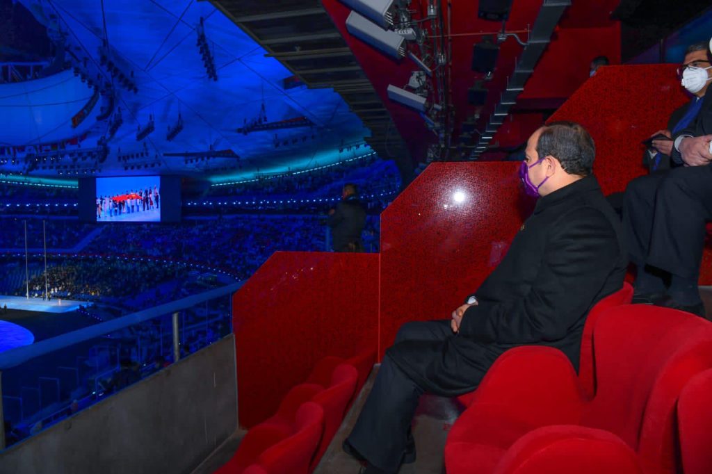 شاهد صور مشاركة السيسي في حفل افتتاح دورة الألعاب الأولمبية الشتوية فى بكين 1