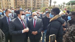 وزير التعليم العالى يتفقد مدن جامعة القاهرة 1