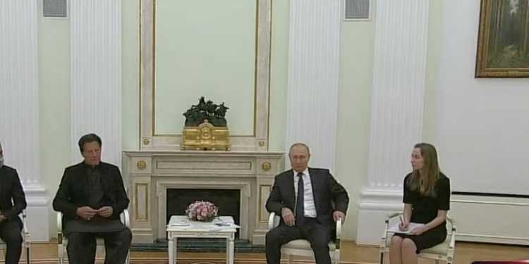عاجل| أول ظهور لبوتين بعد الغزو على أوكرانيا بلقاء مع الرئيس الباكستاني 1