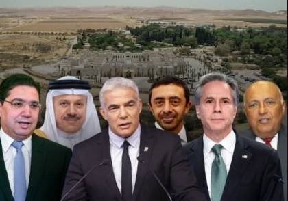 وزراء الخارجية المشاركين في قمة النقب يدينون الهجوم المسلح على مدينة الخضيرة بـ إسرائيل