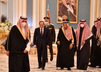 الرئيس السيسي يزور الجناح المصري العسكري بمعرض الدفاع السعودي 5