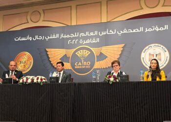 وزير الرياضة يشهد مؤتمر الإعلان عن تفاصيل استضافة مصر لبطولة العالم للجمباز 1